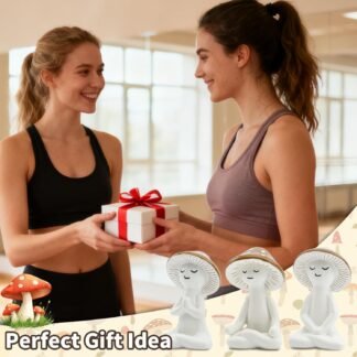Meditation Mushroom Resin Statues Cute Yoga Mushroom Figurines for Desk Home Office Garden Decor Zen Resin Sculptures for Living Room Patio Tabletop Backyard - lunas-mystic-emporium.com Meditation Mushroom Resin Statues – Cute Yoga Mushroom Figurines for Desk, Home, Office & Garden Decor – Zen Resin Sculptures for Living Room, Patio, Tabletop & Backyard...