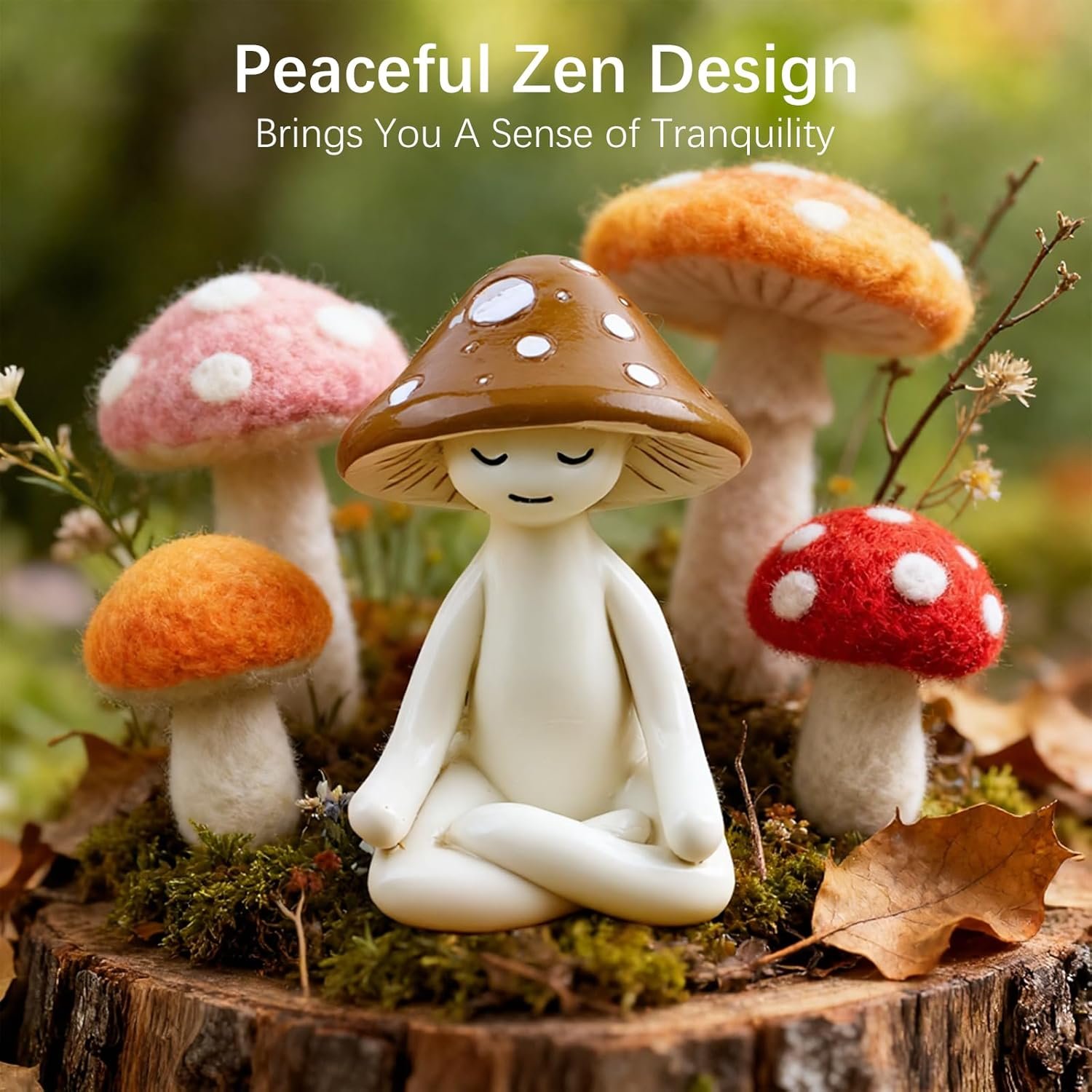 Meditation Mushroom Resin Statues Cute Yoga Mushroom Figurines for Desk Home Office Garden Decor Zen Resin Sculptures for Living Room Patio Tabletop Backyard - lunas-mystic-emporium.com Meditation Mushroom Resin Statues – Cute Yoga Mushroom Figurines for Desk, Home, Office & Garden Decor – Zen Resin Sculptures for Living Room, Patio, Tabletop & Backyard...