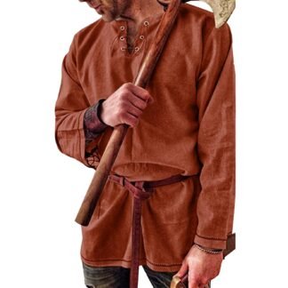 Men's Fashion Cotton Linen Shirt Long Sleeve Solid Color Ethnic Beach Yoga Top