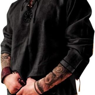 Men's Fashion Cotton Linen Shirt Long Sleeve Solid Color Ethnic Beach Yoga Top