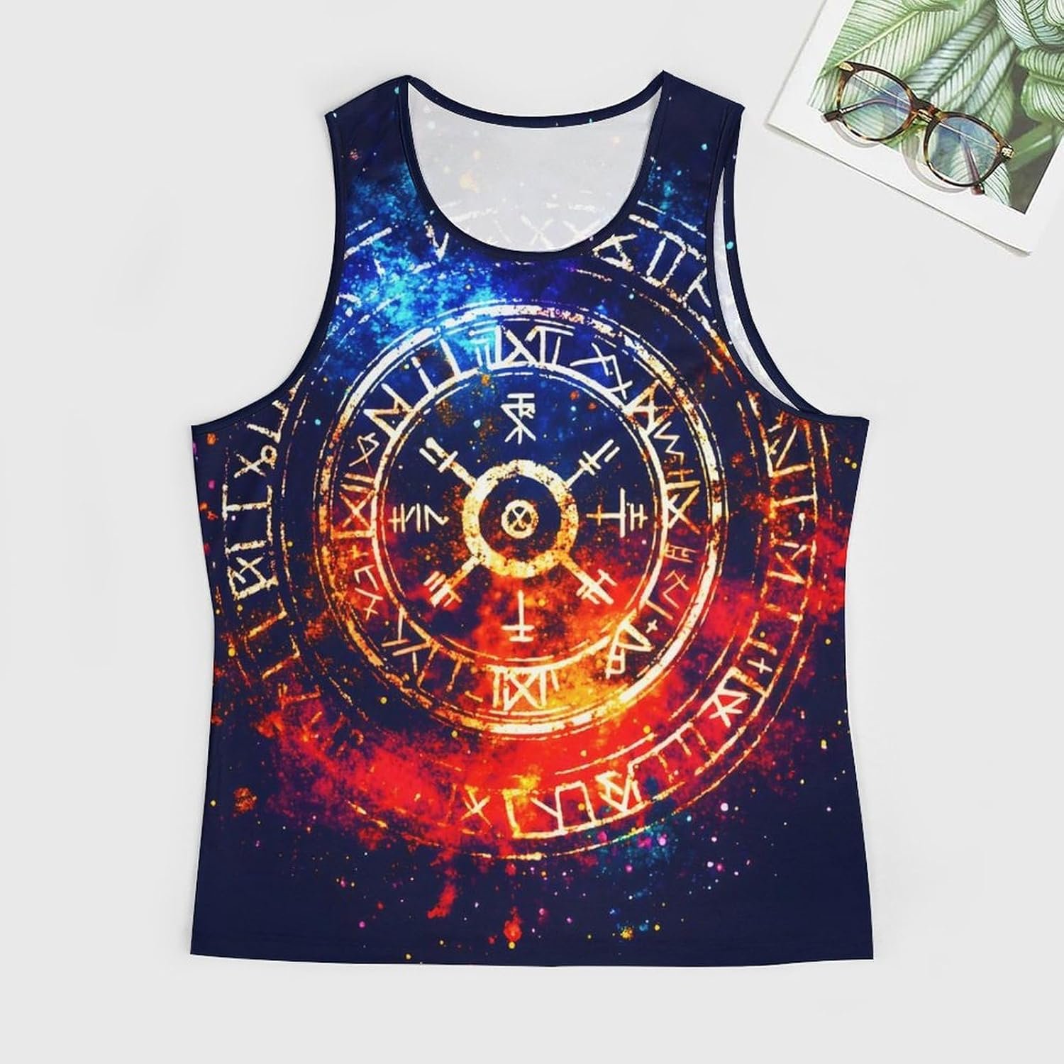 Mens Novelty 3D Viking Print Graphic Tank Tops Muscle Casual Sleeveless T-Shirt Norse Mythology Summer Tees - lunas-mystic-emporium.com Men's Novelty 3D Viking Print Graphic Tank Tops Muscle Casual Sleeveless T-Shirt Norse Mythology Summer Tees