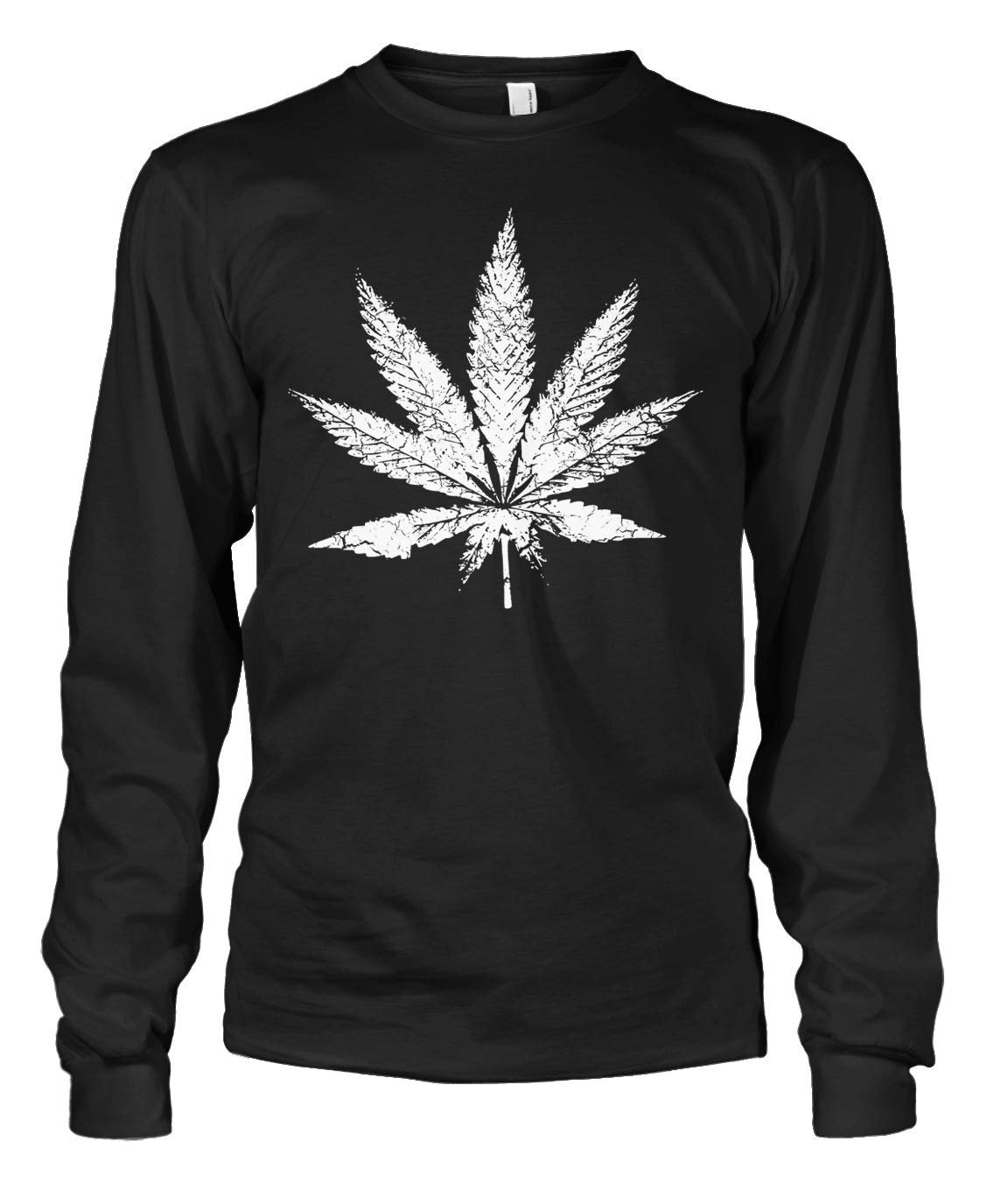 Mens White Weed Marijuana Leaf Cannabis 420 Long Sleeve T-Shirt - lunas-mystic-emporium.com Men's White Weed Marijuana Leaf Cannabis 420 Long Sleeve T-Shirt