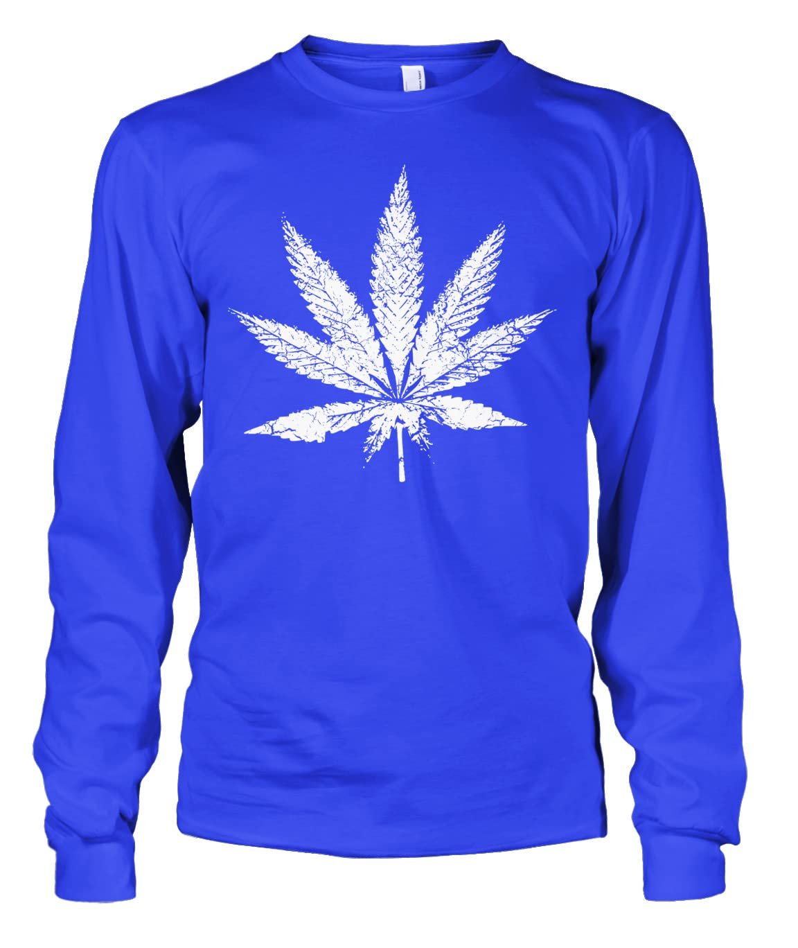 Mens White Weed Marijuana Leaf Cannabis 420 Long Sleeve T-Shirt - lunas-mystic-emporium.com Men's White Weed Marijuana Leaf Cannabis 420 Long Sleeve T-Shirt