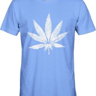Men's White Weed Marijuana Leaf Cannabis 420 T-Shirt