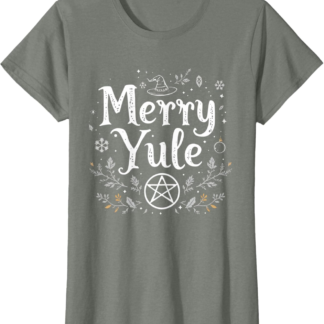 Merry Yule Winter Solstice Pagan Witchcraft Wicca T-Shirt