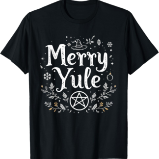Merry Yule Winter Solstice Pagan Witchcraft Wicca T-Shirt