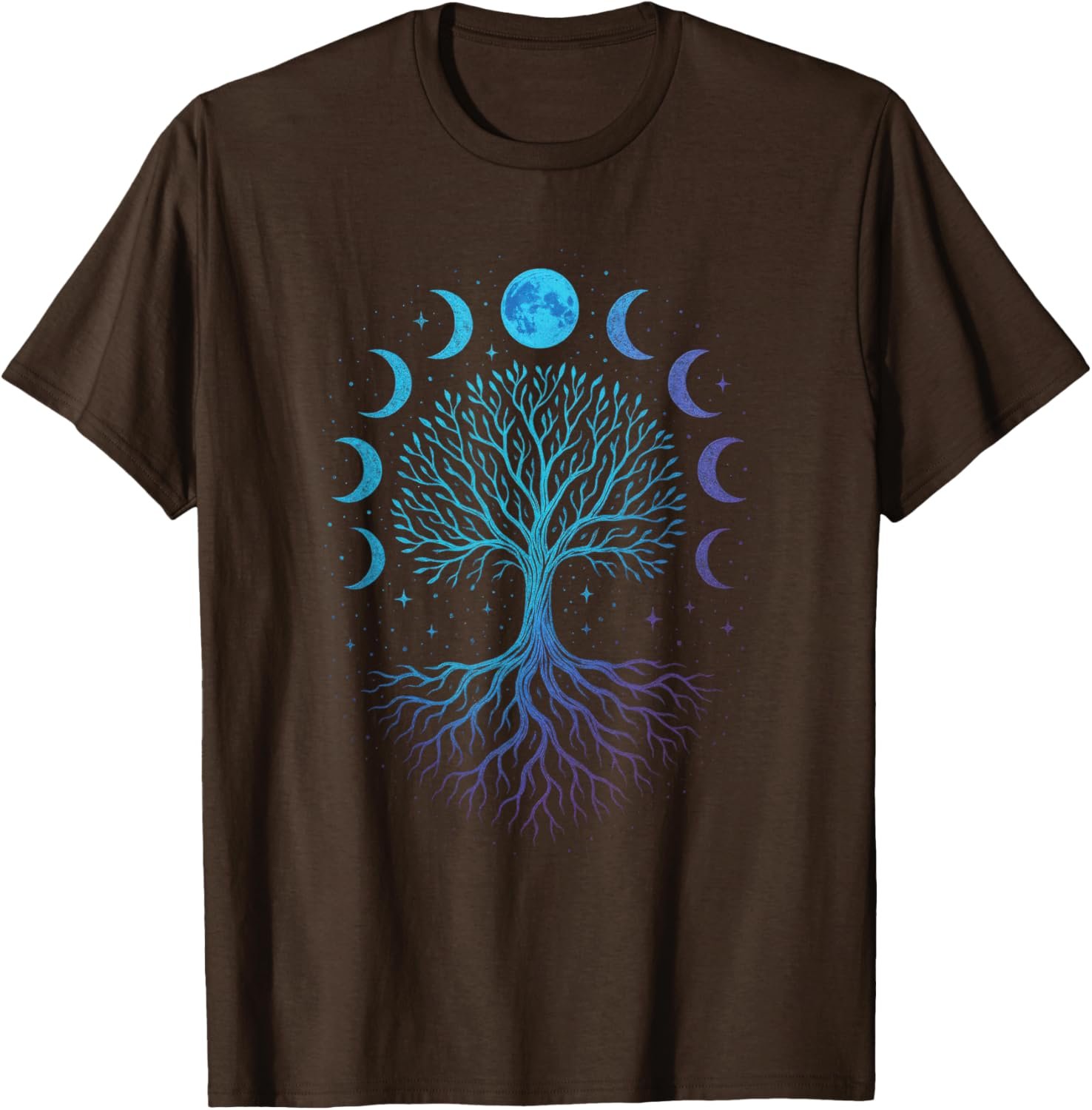 Moon Phases Tree - Viking Pagan Wicca Spiritual T-Shirt - lunas-mystic-emporium.com Moon Phases Tree - Viking Pagan Wicca Spiritual T-Shirt