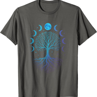 Moon Phases Tree - Viking Pagan Wicca Spiritual T-Shirt - lunas-mystic-emporium.com Moon Phases Tree - Viking Pagan Wicca Spiritual T-Shirt