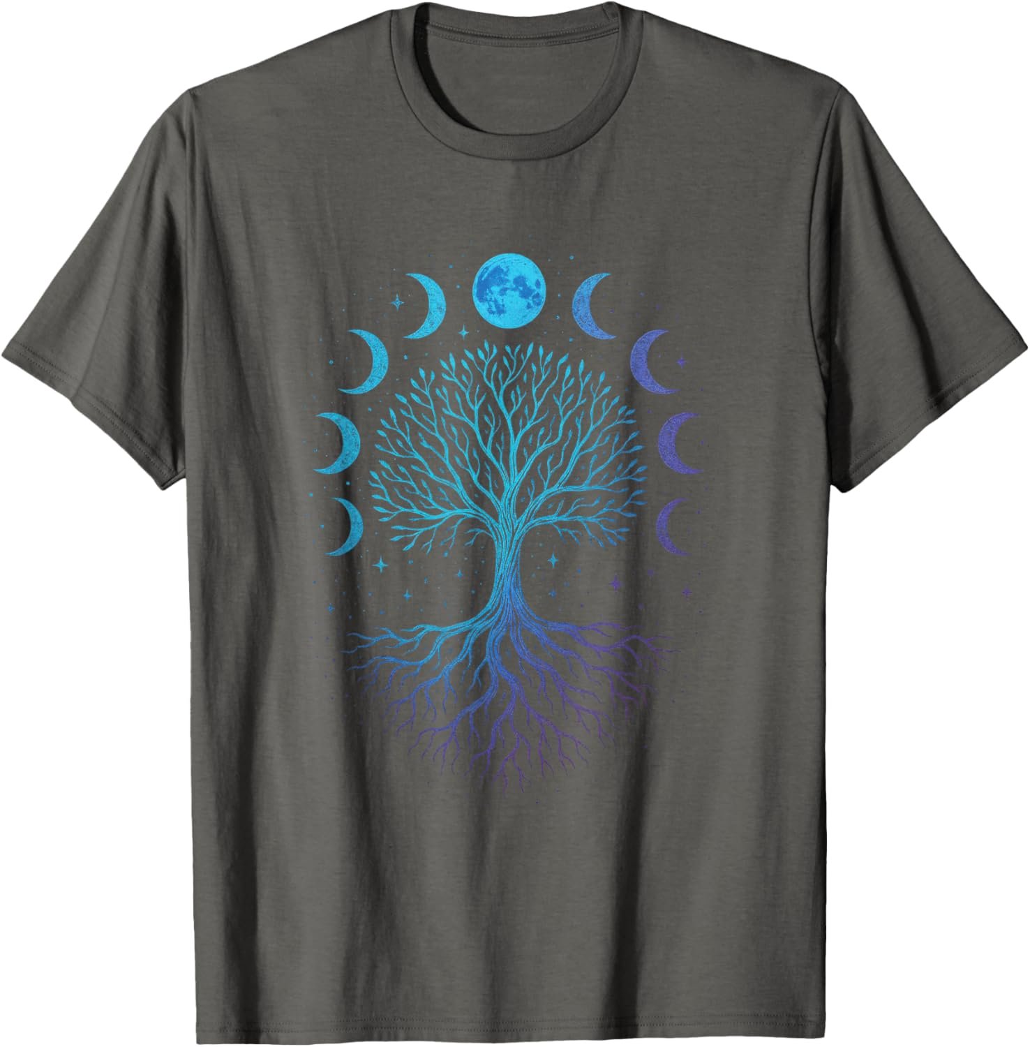 Moon Phases Tree - Viking Pagan Wicca Spiritual T-Shirt - lunas-mystic-emporium.com Moon Phases Tree - Viking Pagan Wicca Spiritual T-Shirt