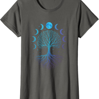 Moon Phases Tree - Viking Pagan Wicca Spiritual T-Shirt - lunas-mystic-emporium.com Moon Phases Tree - Viking Pagan Wicca Spiritual T-Shirt