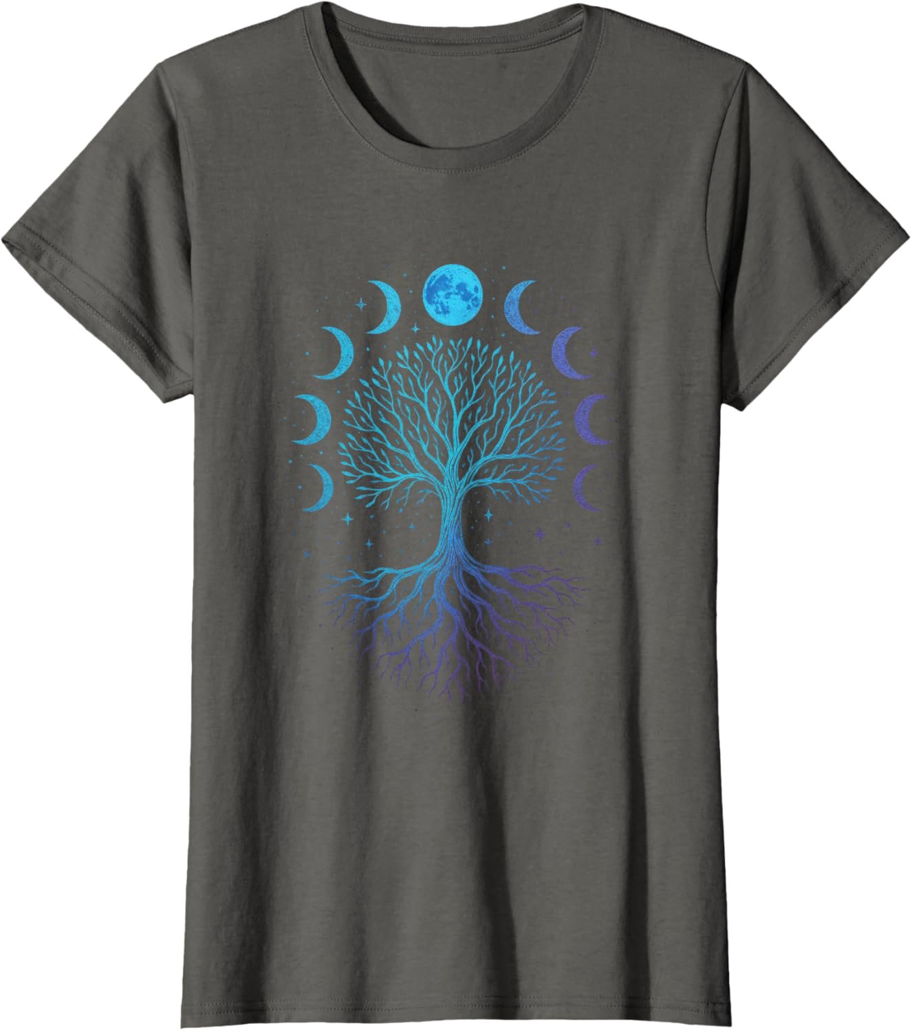 Moon Phases Tree - Viking Pagan Wicca Spiritual T-Shirt - lunas-mystic-emporium.com Moon Phases Tree - Viking Pagan Wicca Spiritual T-Shirt