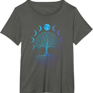 Moon Phases Tree - Viking Pagan Wicca Spiritual T-Shirt - lunas-mystic-emporium.com Moon Phases Tree - Viking Pagan Wicca Spiritual T-Shirt