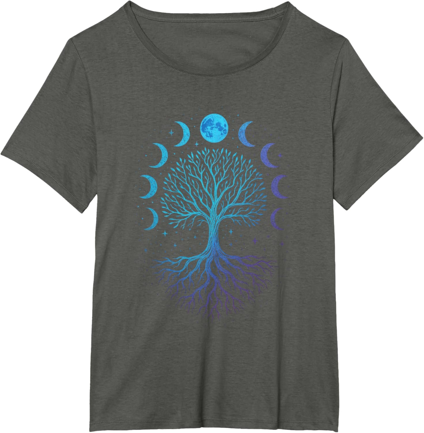 Moon Phases Tree - Viking Pagan Wicca Spiritual T-Shirt - lunas-mystic-emporium.com Moon Phases Tree - Viking Pagan Wicca Spiritual T-Shirt