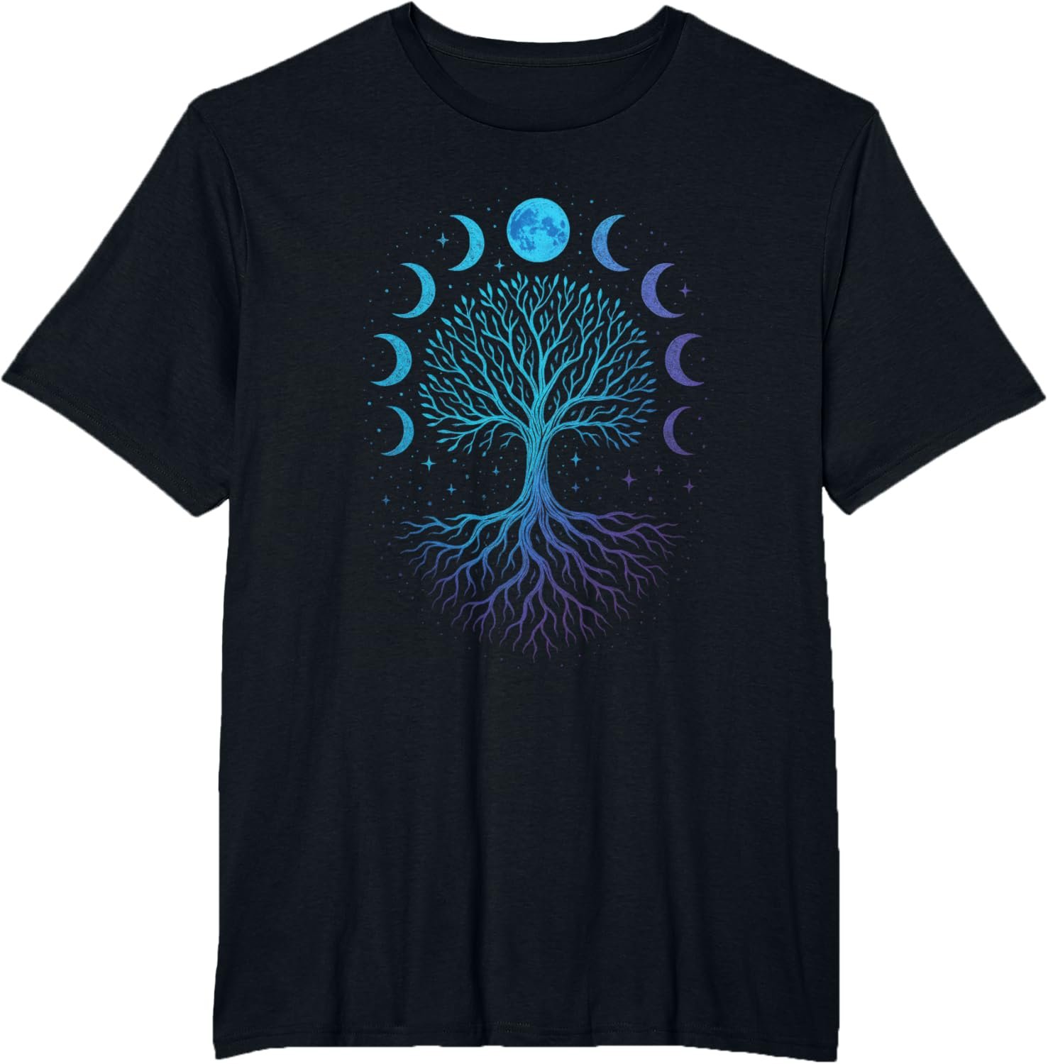 Moon Phases Tree - Viking Pagan Wicca Spiritual T-Shirt - lunas-mystic-emporium.com Moon Phases Tree - Viking Pagan Wicca Spiritual T-Shirt