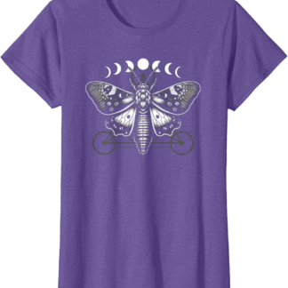 Moth Moon Cycles And Sacred Geometry Wiccan Nature Goth T-Shirt - lunas-mystic-emporium.com Moth Moon Cycles And Sacred Geometry Wiccan Nature Goth T-Shirt