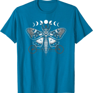 Moth Moon Cycles And Sacred Geometry Wiccan Nature Goth T-Shirt - lunas-mystic-emporium.com Moth Moon Cycles And Sacred Geometry Wiccan Nature Goth T-Shirt