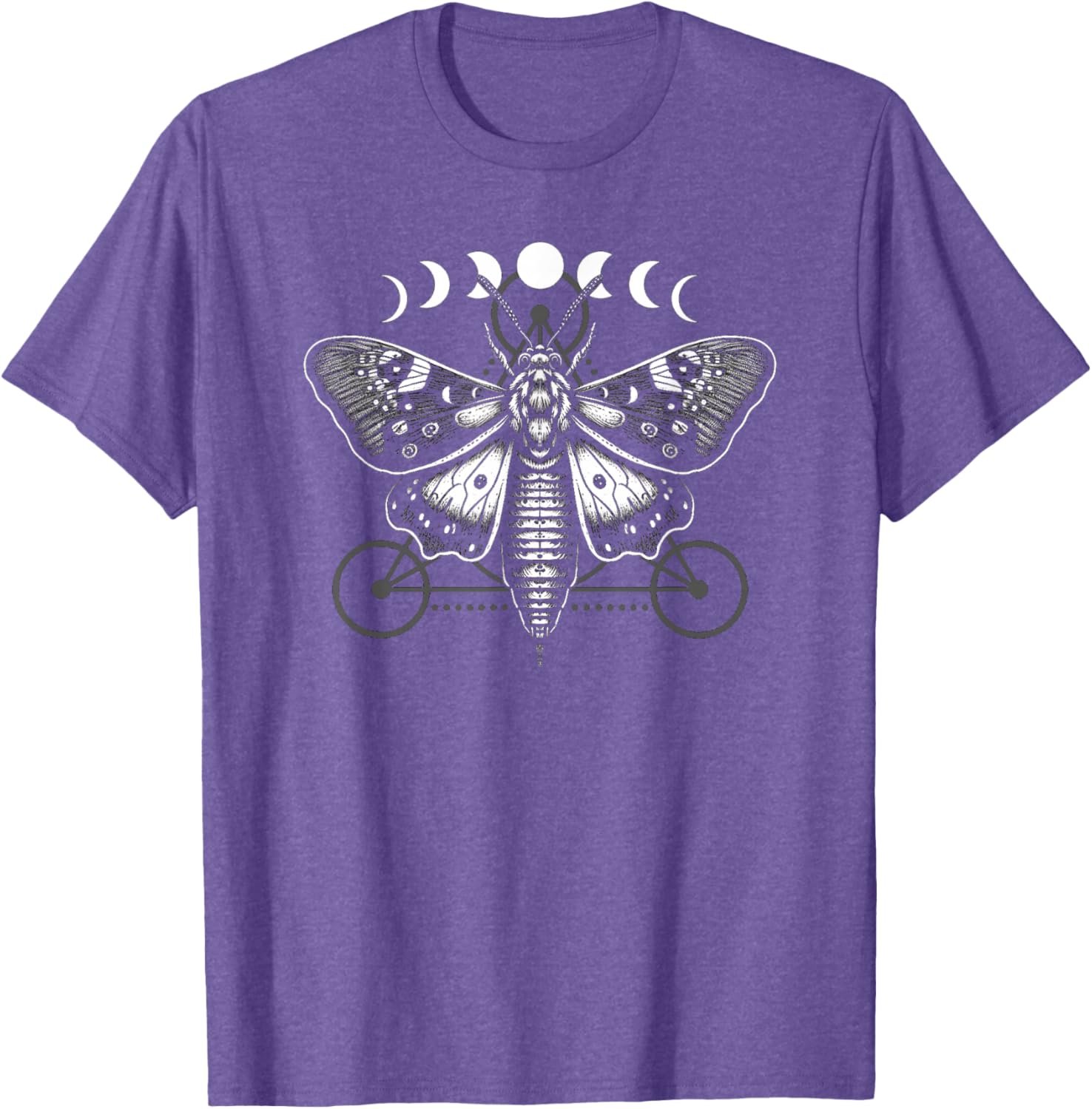 Moth Moon Cycles And Sacred Geometry Wiccan Nature Goth T-Shirt - lunas-mystic-emporium.com Moth Moon Cycles And Sacred Geometry Wiccan Nature Goth T-Shirt