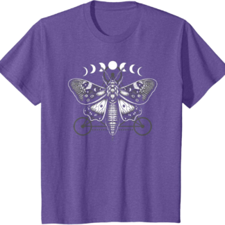 Moth Moon Cycles And Sacred Geometry Wiccan Nature Goth T-Shirt - lunas-mystic-emporium.com Moth Moon Cycles And Sacred Geometry Wiccan Nature Goth T-Shirt