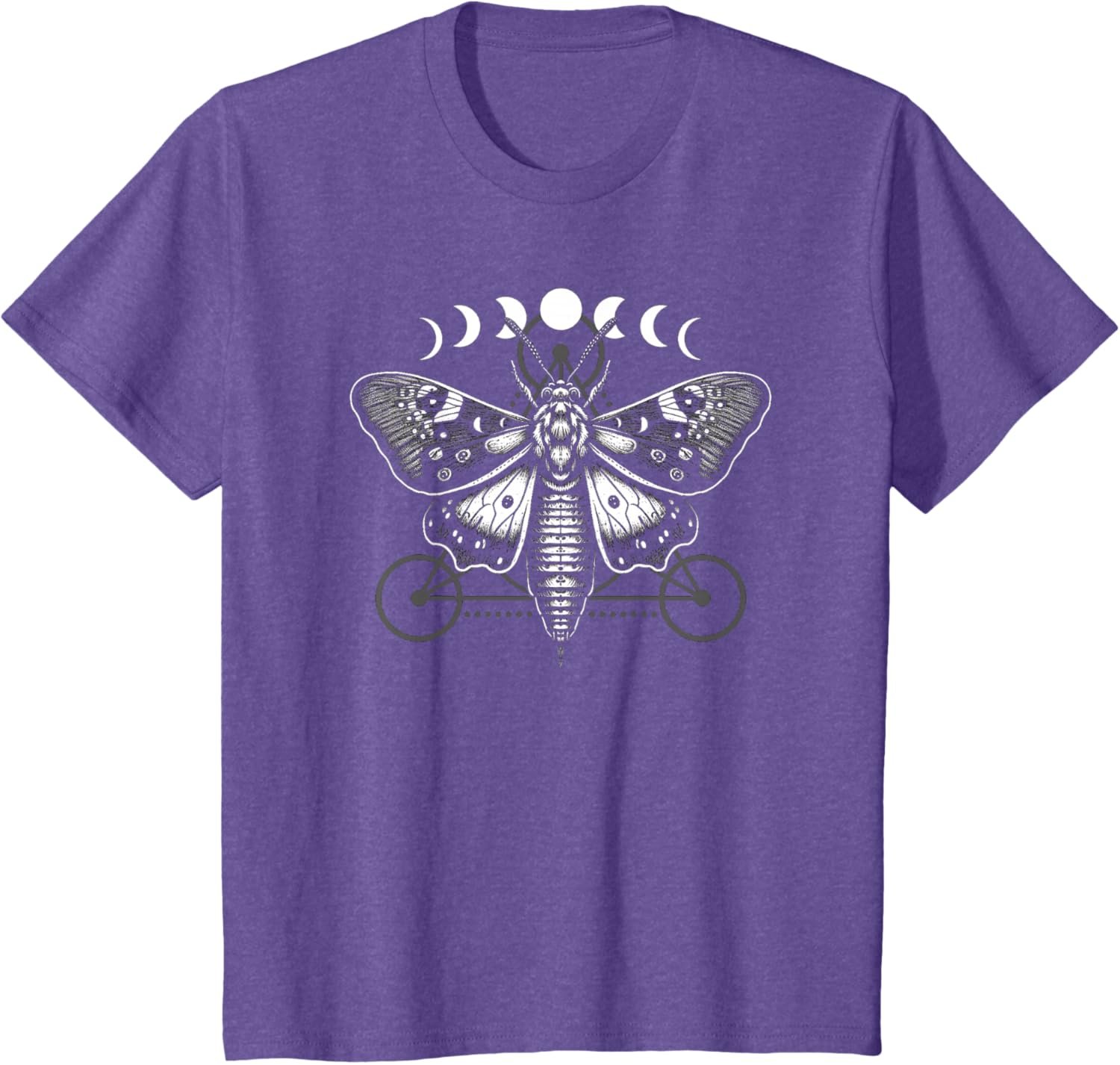 Moth Moon Cycles And Sacred Geometry Wiccan Nature Goth T-Shirt - lunas-mystic-emporium.com Moth Moon Cycles And Sacred Geometry Wiccan Nature Goth T-Shirt