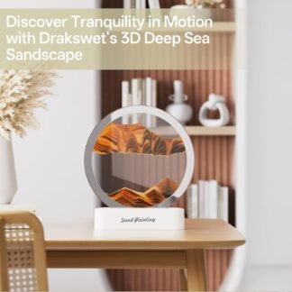 Moving Sand Art with Light(7 Color/Touch Control),3D Glass Quicksand Painting Bedside Lamp Decompression Liquid Office Decoration Gift (Yellow-1)