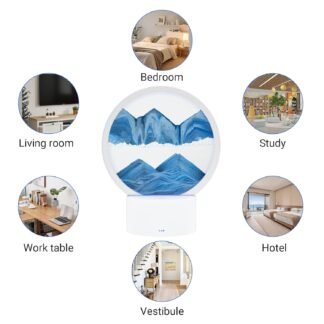 Moving Sand Art with Light7 ColorTouch Control3D Glass Quicksand Painting Bedside Lamp Decompression Liquid Office Decoration Gift Red - lunas-mystic-emporium.com Moving Sand Art with Light(7 Color/Touch Control),3D Glass Quicksand Painting Bedside Lamp Decompression Liquid Office Decoration Gift (Red)