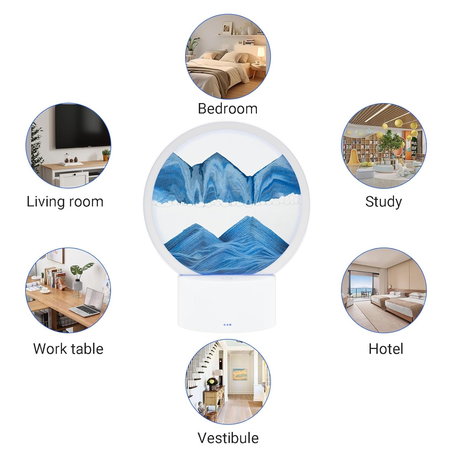 Moving Sand Art with Light7 ColorTouch Control3D Glass Quicksand Painting Bedside Lamp Decompression Liquid Office Decoration Gift Red - lunas-mystic-emporium.com Moving Sand Art with Light(7 Color/Touch Control),3D Glass Quicksand Painting Bedside Lamp Decompression Liquid Office Decoration Gift (Red)