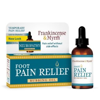 Nerve Pain Relief, Neuropathy Relief for Hands & Feet, Frankincense & Myrrh Rubbing Oil with Menthol and Frankincense Essential Oils, 2 Fl. Oz. Maximum Strength for Foot Pain
