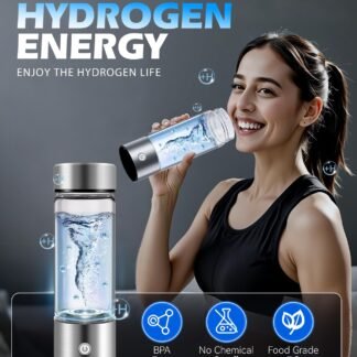 New Upgrade Hydrogen Water Bottle Generator 【NO.1 Double Hydrogen Content】 【Industry TOP - 24-Hour Hydrogen Lock】 | 0 Chlorine & 0 Ozone | 100% Leak-Proof Seal, Hydrogen Water...