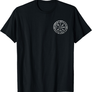 Nordic Valhalla Viking Compass Vegvisir Symbol Odin Pagan T-Shirt