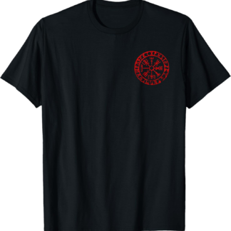 Norse Vegvisir Symbol Valhalla Viking Compass Odin Pagan T-Shirt