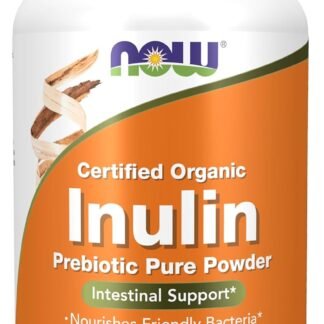 NOW Foods Supplements, Inulin Prebiotic Pure Powder, Certified Organic, Non-GMO Project Verified, Intestinal Support*, 8-Ounce