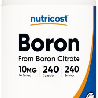 Nutricost Boron Capsules 10mg, 240 Vegetarian Capsules, Gluten Free and Non-GMO