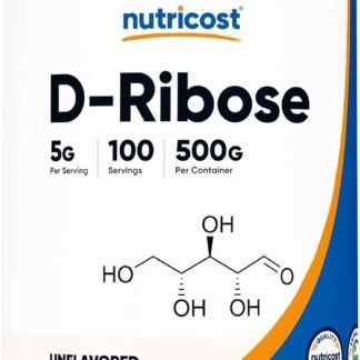 Nutricost D-Ribose Powder 500 Grams - 5000mg Per Serving, Non-GMO (500 Grams)