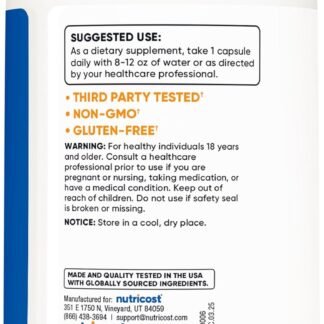 Nutricost Glutathione Capsules 500mg, 240 Capsules - Gluten Free, Non-GMO