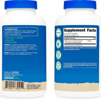 Nutricost Organic Cinnamon (Ceylon Cinnamon) 1,200mg Serving, 150 Capsules - Gluten Free, Non-GMO