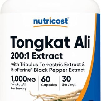 Nutricost Tongkat Ali 1000mg 120 Capsules - with Tribulus Terrestris and BioPerine Vegetarian Caps Non-GMO Gluten Free Potent Extract - lunas-mystic-emporium.com Nutricost Tongkat Ali 1,000mg 120 Capsules - with Tribulus Terrestris and BioPerine, Vegetarian Caps, Non-GMO, Gluten Free, Potent Extract