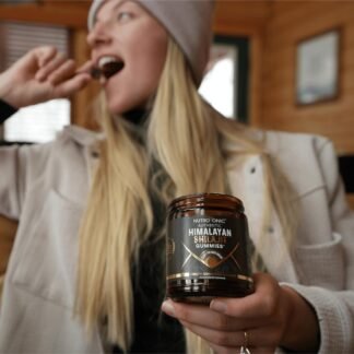 NutroTonic® Organic Himalayan Shilajit Gummies – Pomegranate & Vanilla Flavored – Shilajit for Men & Women - Wild Crafted Manuka Honey MGO +263 – Made in USA – 30 Healthy Gummies