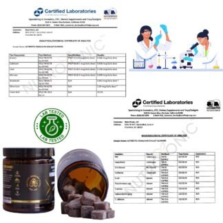 NutroTonic® Organic Himalayan Shilajit Gummies – Pomegranate & Vanilla Flavored – Shilajit for Men & Women - Wild Crafted Manuka Honey MGO +263 – Made in USA – 30 Healthy Gummies