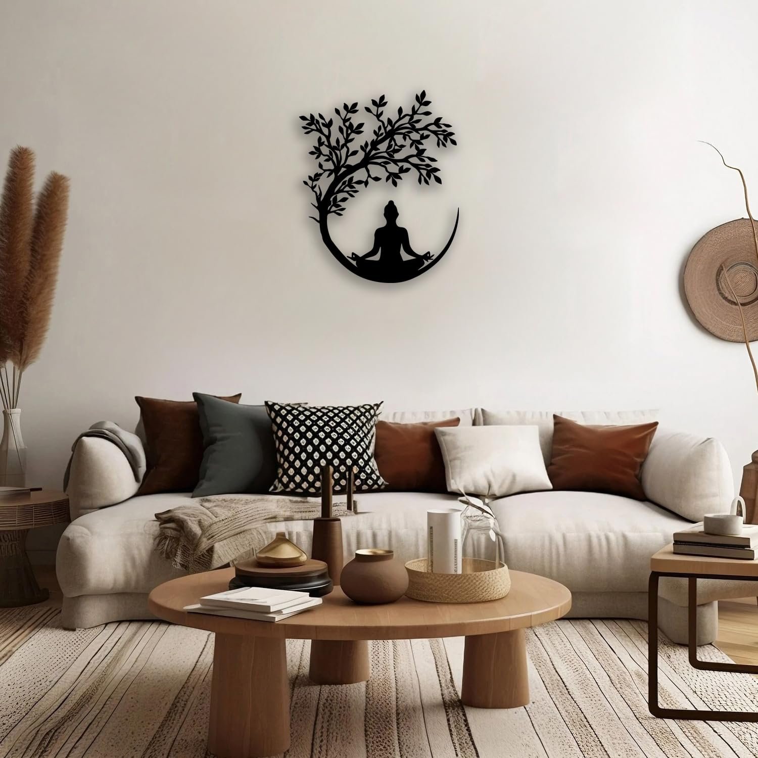 OPTYBVFD Tree of Life and Buddha Metal Wall Decor - Zen Room Decor Wall Art Home Decor for Living Room Bedroom Office Yoga Meditation Black - lunas-mystic-emporium.com OPTYBVFD Tree of Life and Buddha Metal Wall Decor - Zen Room Decor Wall Art Home Decor for Living Room, Bedroom, Office, Yoga, Meditation (Black)