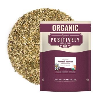 Organic Positively Botanicals Company, Passion Flower, Herbal Tea Loose Leaf Botanical, 16 Ounce