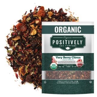 Organic Positively Tea Company, Very Berry Citrus, Herbal Tea, Loose Leaf, 16 Ounce