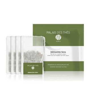 Palais des Thés Green Iced Tea - Organic Summer Fizz Blend with Lime, Ginger, Cardamom & Cinnamon - 4 XL Pouches - Serves 2 Iced Tea Carafes