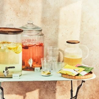 Palais des Thés Green Iced Tea - Organic Summer Fizz Blend with Lime, Ginger, Cardamom & Cinnamon - 4 XL Pouches - Serves 2 Iced Tea Carafes