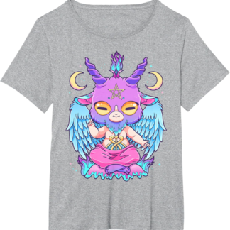 Pastel Goth Cute Creepy Baphomet Goat Kawaii Menhera Wiccan T-Shirt