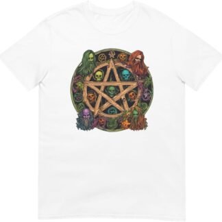 Pentagram Pentacle Wiccan Pagan Occult Short-Sleeve Unisex T-Shirt