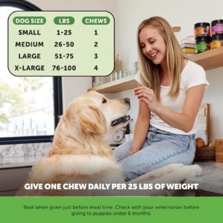 Pet Honesty Probiotics for Dogs - Digestive Enzymes Promotes Gut Health, Dog Probiotics for Bowel Support, Fiber for Regularity, Prebiotics for Immune Health & Gut Flora...