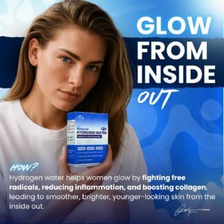 PHM Hydrogen Water Tubes, Tablets for Drinking Water - H2 Molecular Tabs | Magnesium Pills, Electrolytes Hydration Supplement to Support Healthy Aging & Energy Boost | 90...