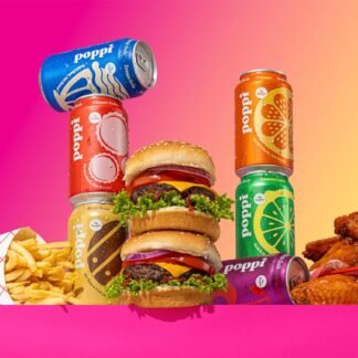 Poppi Sparkling Prebiotic Soda Beverage with Apple Cider Vinegar, Seltzer Water and Fruit Juice, Game Day Variety Pack, 12 Fl Oz, Pack of 12, Packaging May Vary