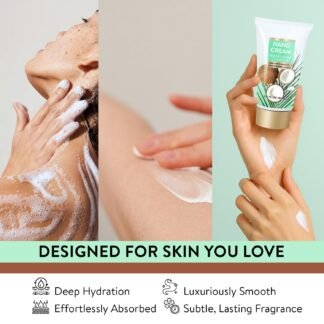 Premium Coconut Spa Gift Baskets for Women, 8 Piece Luxury Bath Set, Tropical Gift for Her, Anniversary or Birthday Gift, Relaxation Calming Spa Set Home Self Care Shower Kit...