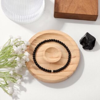 Raicegs 4 6 8MM Beaded Bracelets Healing Crystal Bracelet for Women Men Natural Stone Handmade Stretch Bracelet Reiki Spiritual Jewelry